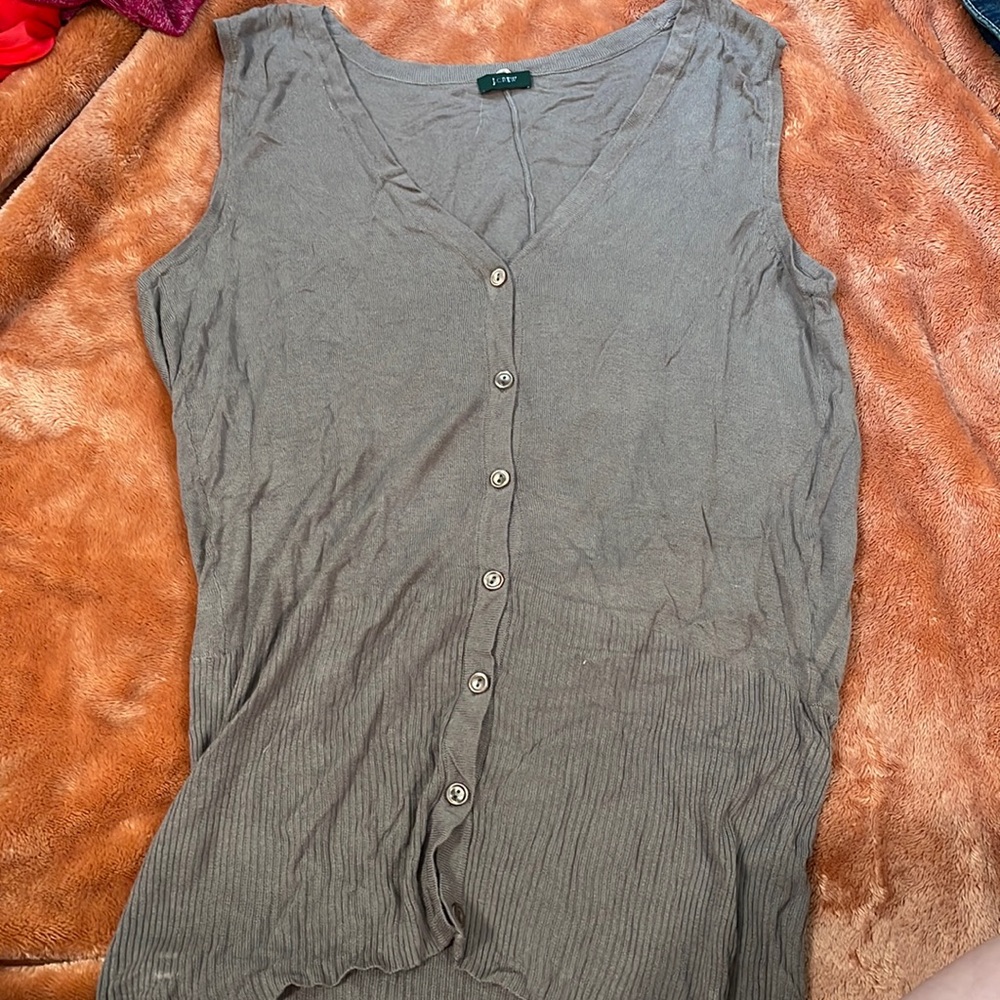 J. Crew Button Vest